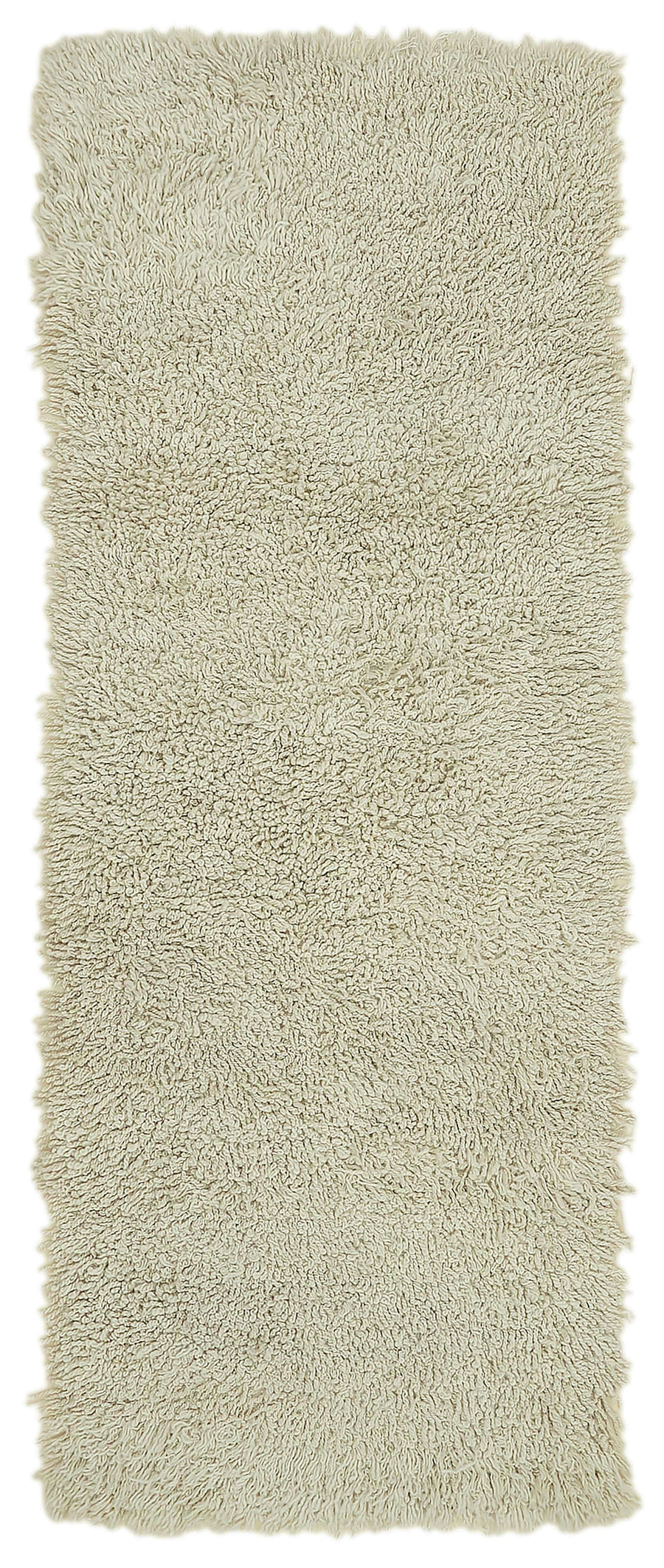 Timvi Bej Yeşil Düz Modern El Dokuma Halı 80x215 cm