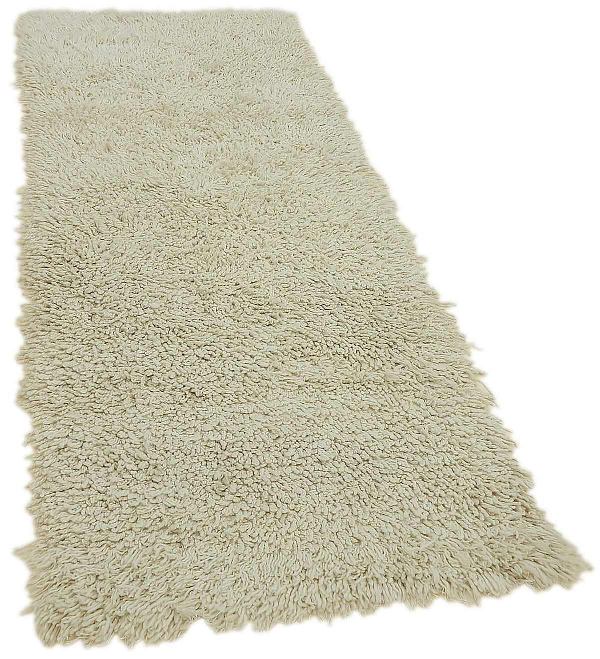Timvi Bej Yeşil Düz Modern El Dokuma Halı 80x215 cm – genel görünüm