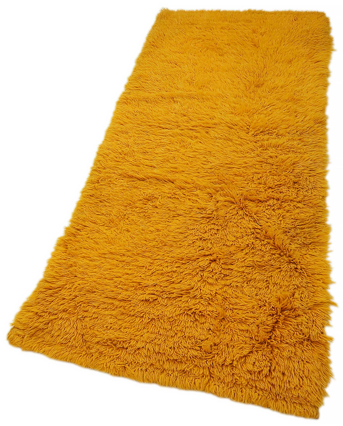 Timvi Vintage Tulu Koleksiyonu Düz Yeşil Halı 78x213 cm 45651 – doku yakın çekim