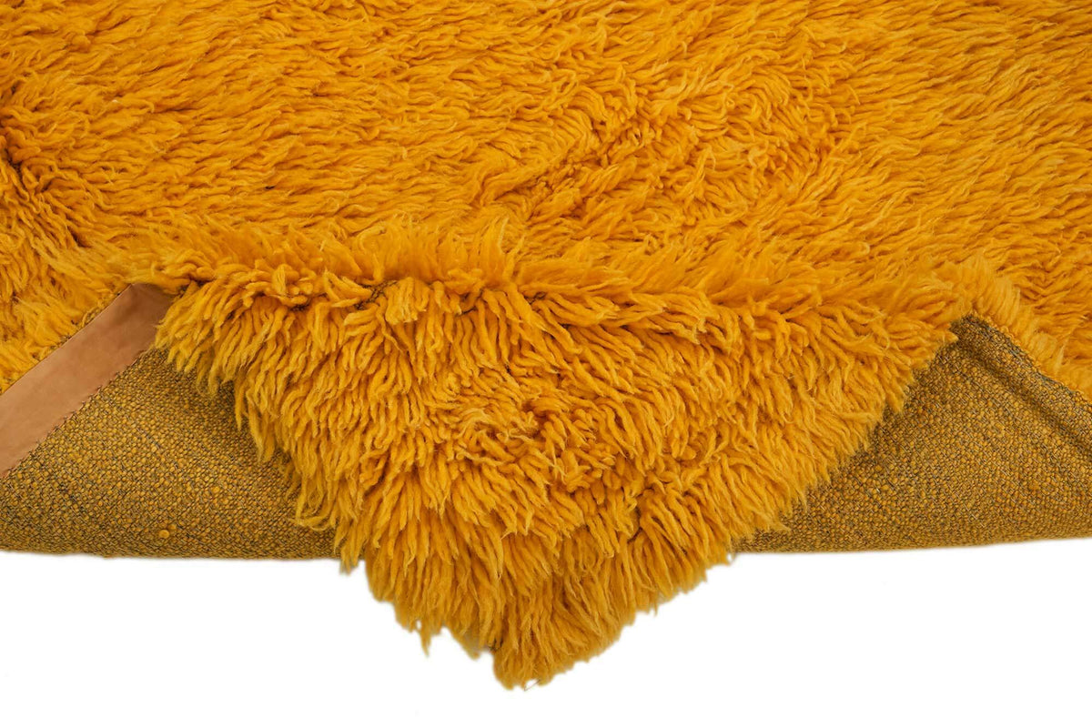 Timvi Vintage Tulu Koleksiyonu Düz Yeşil Halı 78x213 cm 45651 – kenar detayı