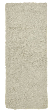 Timvi Desensiz Düz Bej ve Yeşil Renkli Tulu Halı 80x205 cm