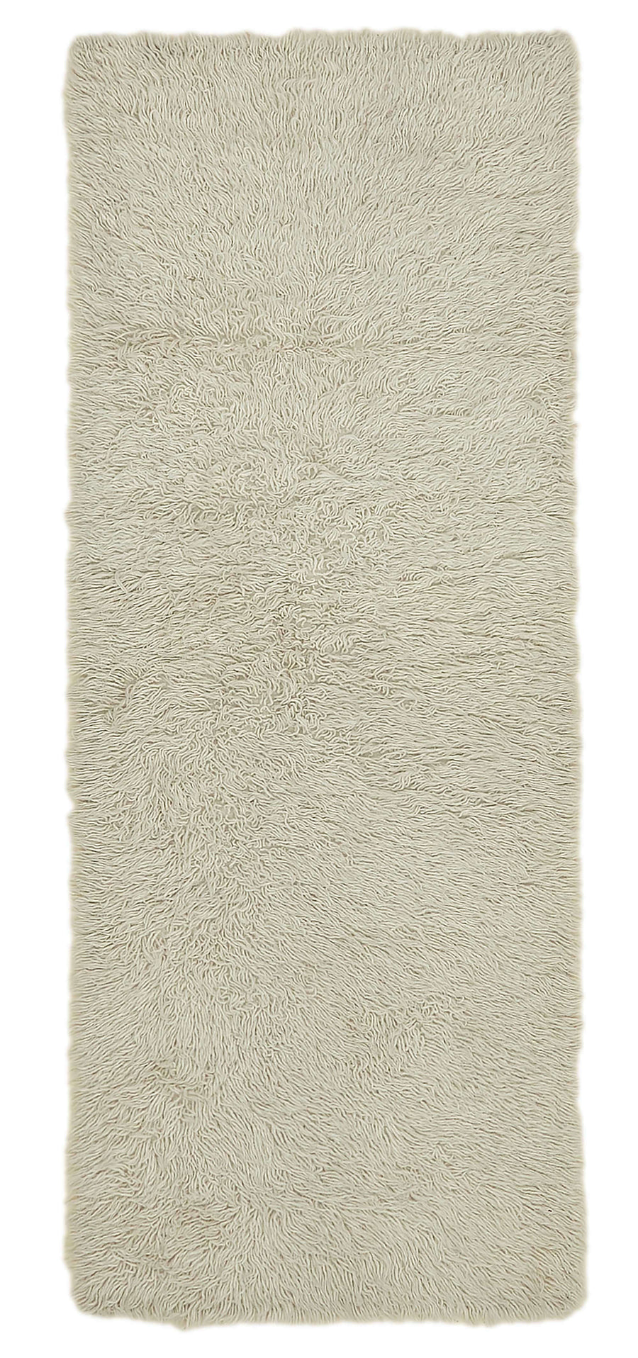 Timvi Desensiz Düz Bej ve Yeşil Renkli Tulu Halı 80x205 cm