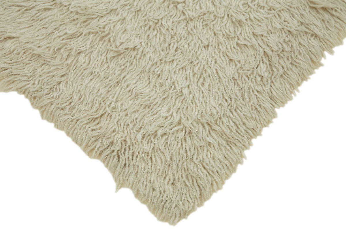 Timvi Desensiz Düz Bej ve Yeşil Renkli Tulu Halı 80x205 cm – detay görünümü