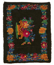 Timvi Tulu Çok Renkli Çiçek Desenli El Dokuma Halı 137x170 cm
