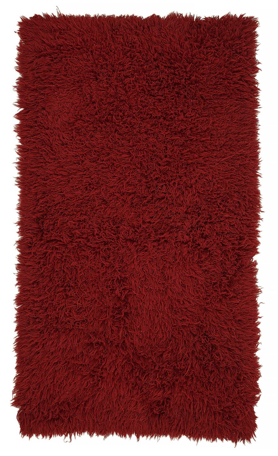 Timvi Düz Yeşil Halı Bordo Renk Modern Shaggy Dokuma 120x220 cm
