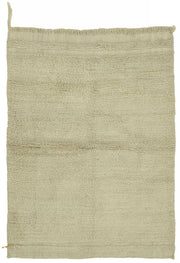 Timvi Bej Yeşil Düz Renk Modern Yün El Dokuma Halı 113x155 cm