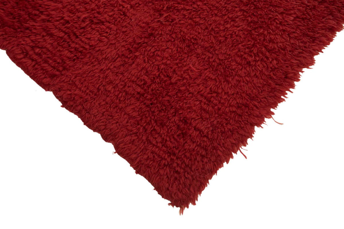 Timvi Vintage Tulu Düz Bordomsu Kırmızı Halı 122x200 cm 45673 – detay görünümü