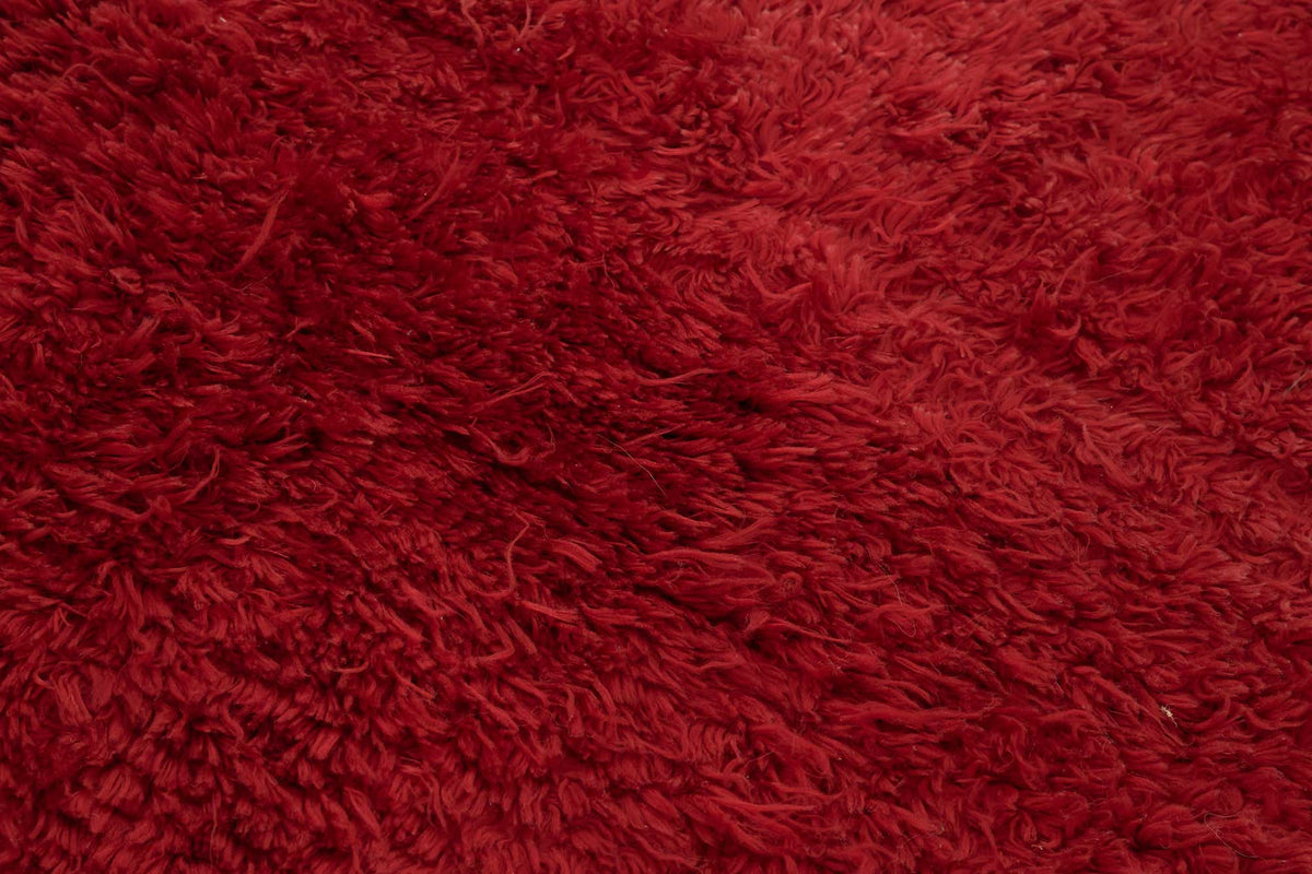 Timvi Vintage Tulu Düz Bordomsu Kırmızı Halı 122x200 cm 45673 – mekânda kullanım