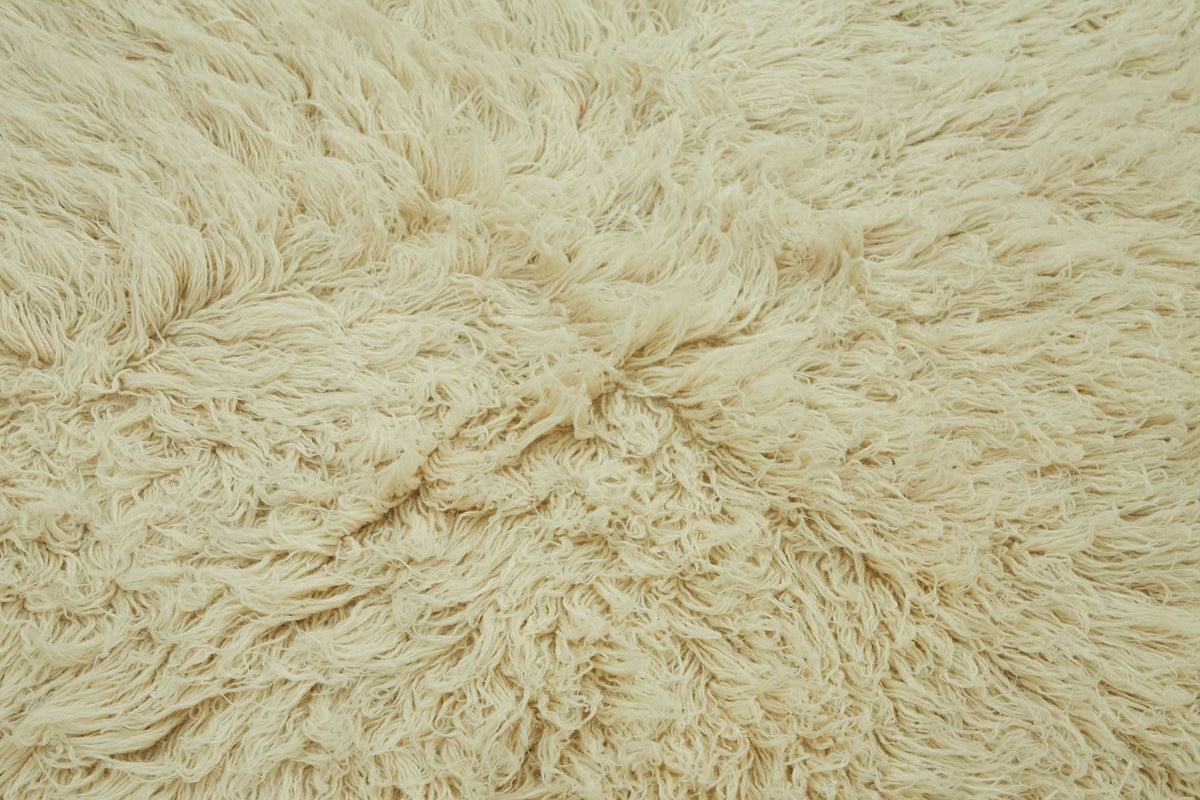Timvi Düz Yeşil Halı Shaggy Dokuma Vintage Tulu 163x215 cm – mekânda kullanım