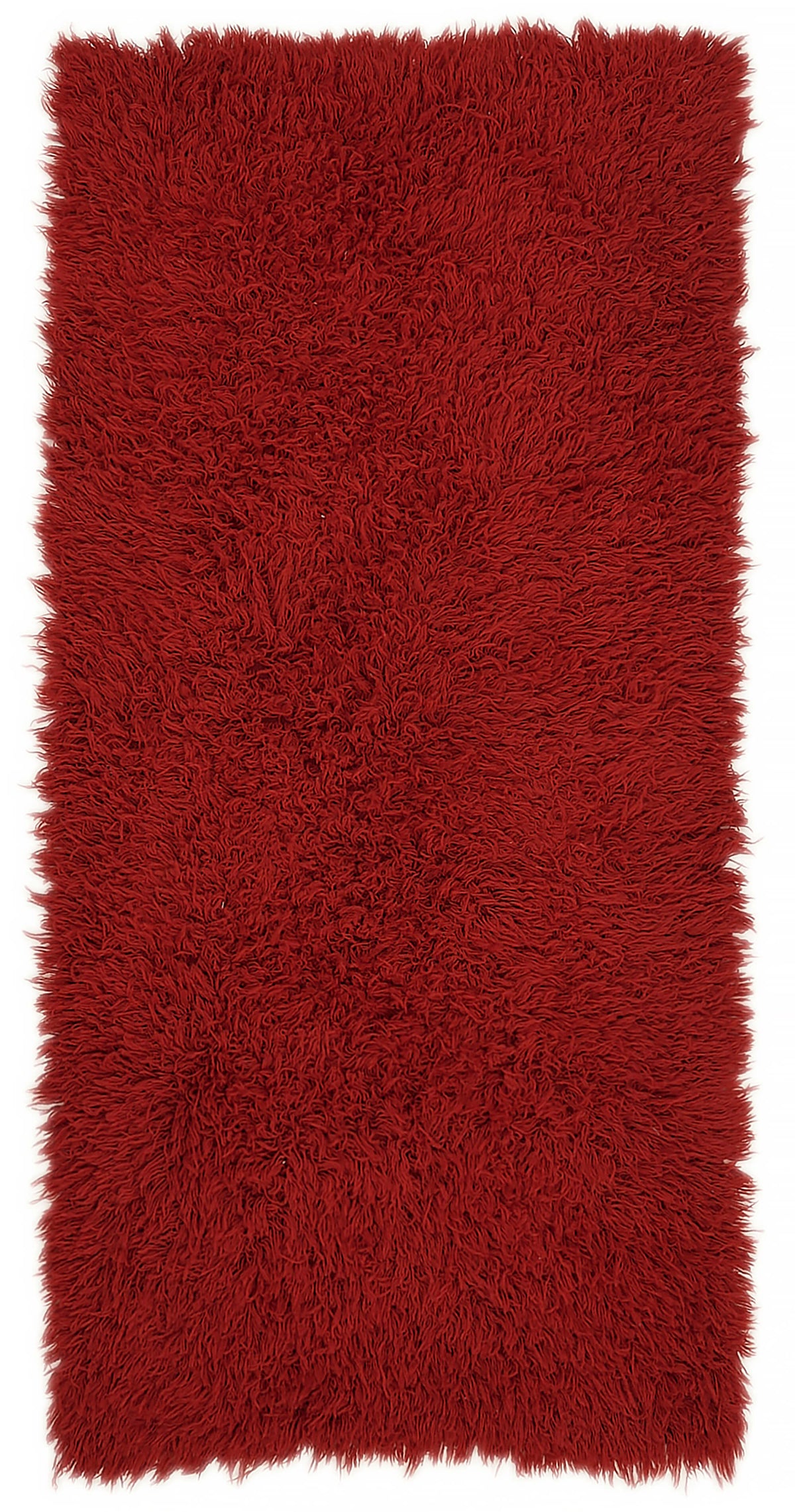 Timvi Kırmızı Düz Yün ve Pamuk Tulu Halı 105x218 cm 45696