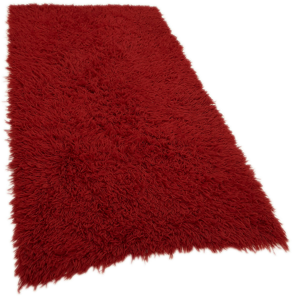 Timvi Kırmızı Düz Yün ve Pamuk Tulu Halı 105x218 cm 45696 – genel görünüm