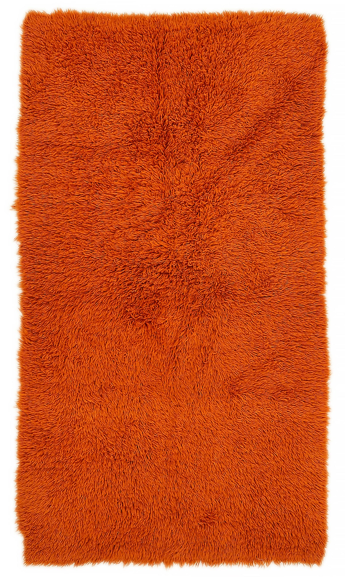 Timvi Düz Yeşil Halı Modern Turuncu Tulu Dokuma 113x210 cm