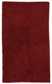Timvi Bordo Yeşil Düz Modern El Dokuma Halı 117x198 cm