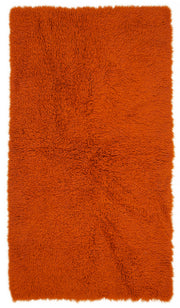 Timvi Turuncu Yeşil Düz Modern El Dokuma Halı 114x210 cm