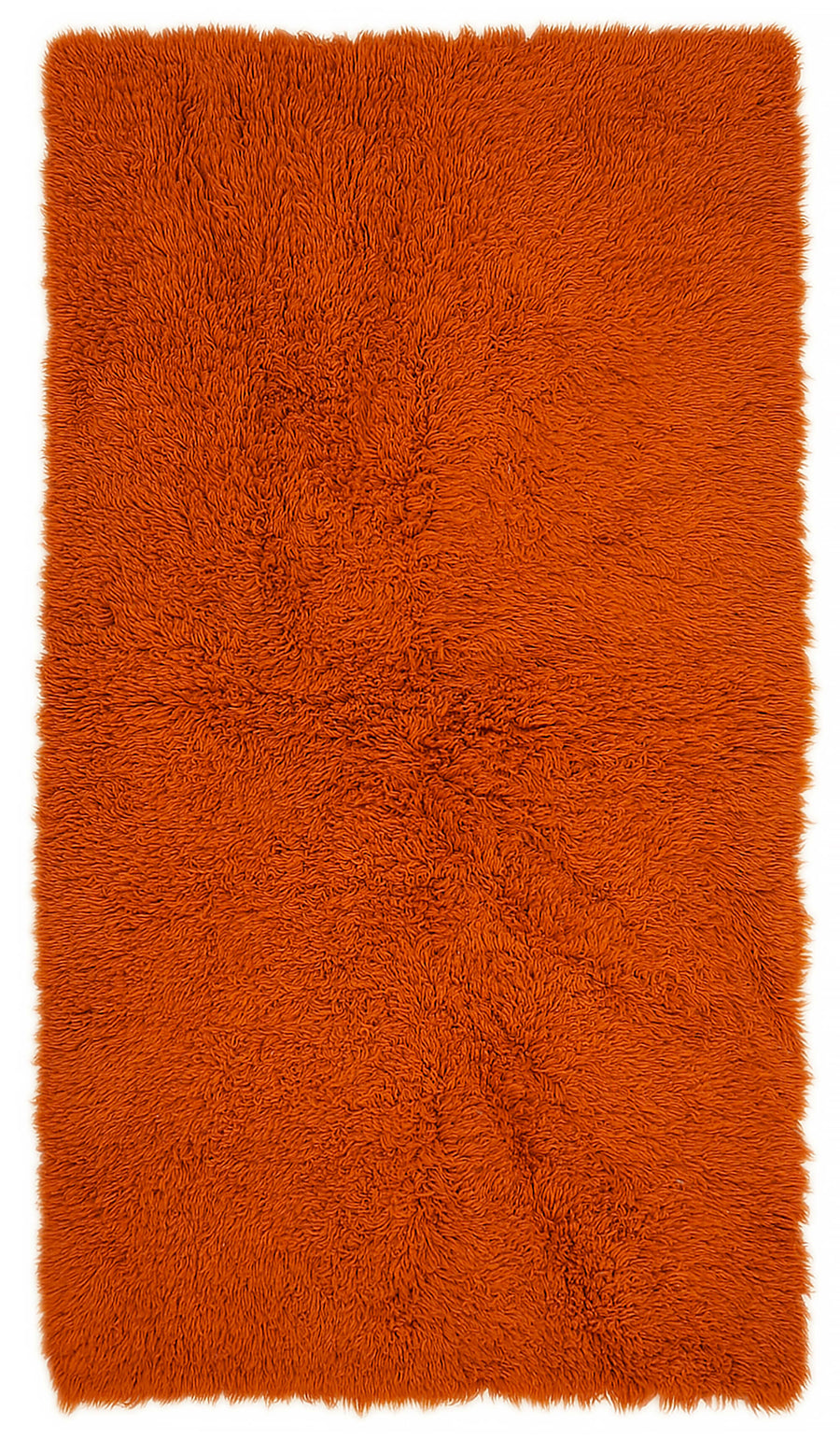 Timvi Turuncu Yeşil Düz Modern El Dokuma Halı 114x210 cm