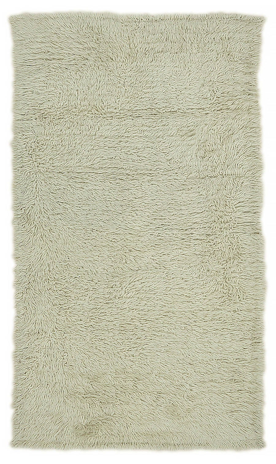 Timvi Bej Yeşil Düz Modern El Dokuma Halı 113x200 cm