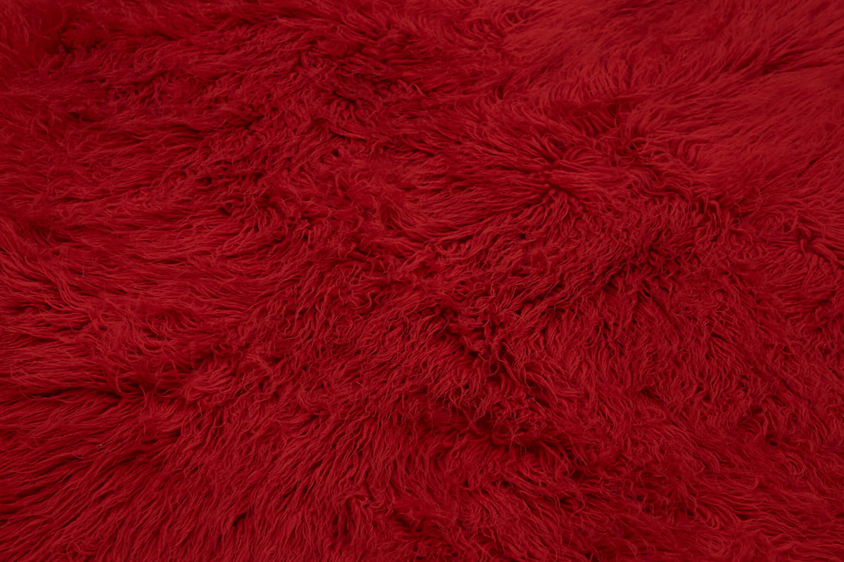 Timvi Düz Yeşil Halı Kırmızı Modern Shaggy Dokuma 184x237 cm – mekânda kullanım