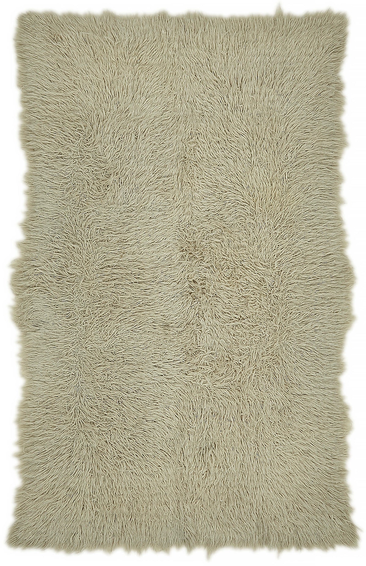 Timvi Vintage Tulu Bej ve Yeşil Düz El Dokuma Halı 130x220 cm 45716