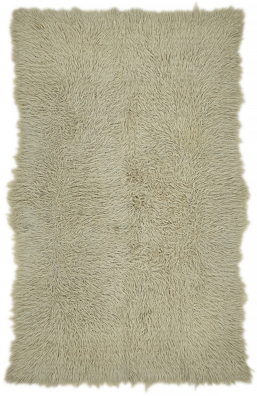 Timvi Vintage Tulu Bej ve Yeşil Düz El Dokuma Halı 130x220 cm 45716
