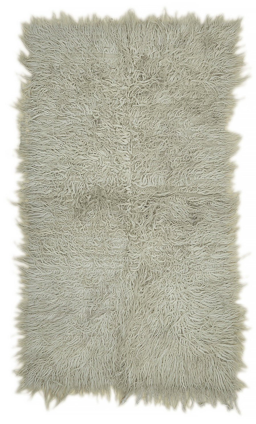 Timvi Vintage Tulu Bej ve Yeşil Düz Yeşil Halı 133x245 cm 45718