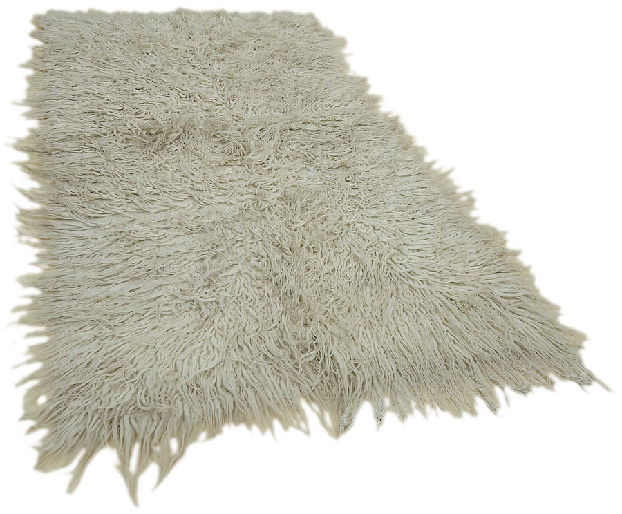 Timvi Vintage Tulu Bej ve Yeşil Düz Yeşil Halı 133x245 cm 45718 – genel görünüm