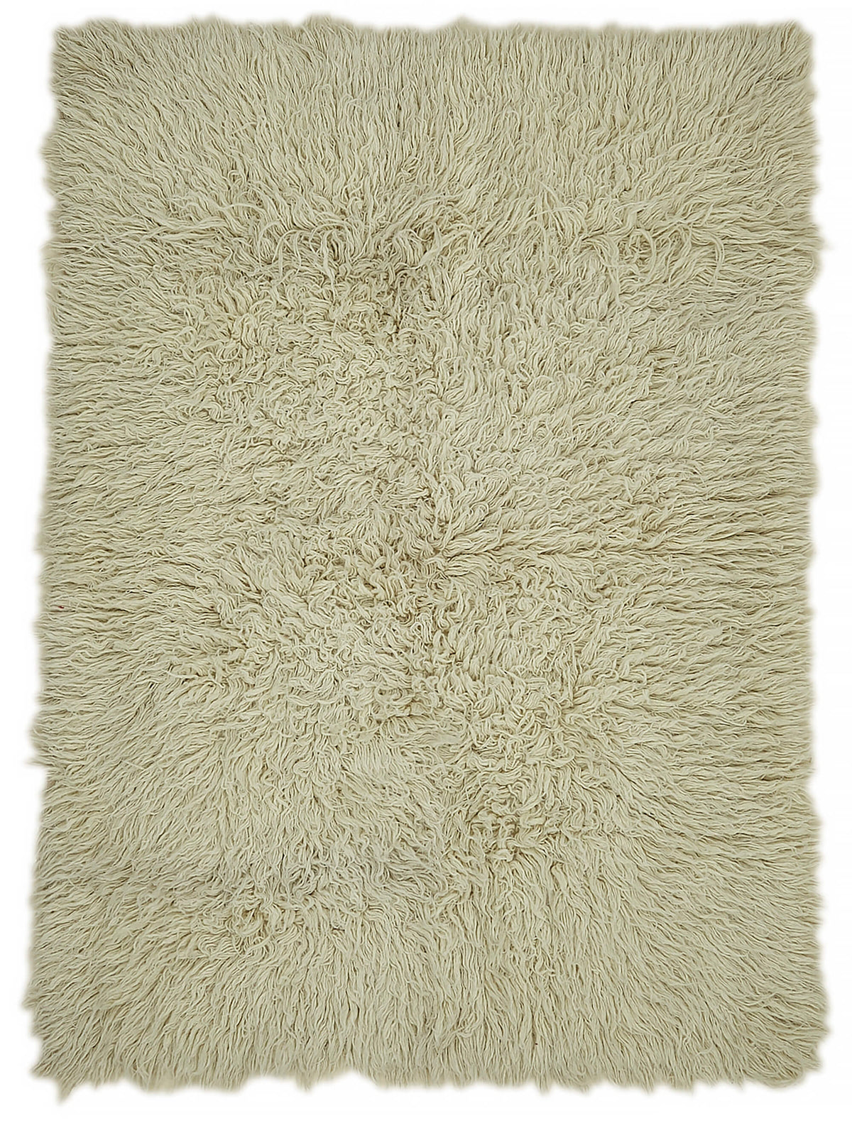 Timvi Bej Yeşil Düz Modern Yün Pamuk El Dokuma Halı 150x210 cm
