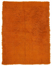 Timvi Turuncu Yeşil Düz Modern El Dokuma Halı 166x215 cm