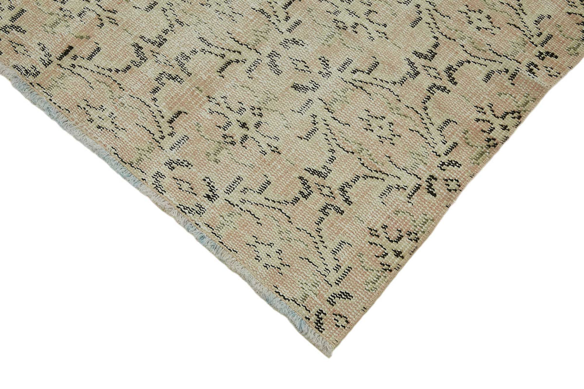Tavik Vintage Bej Gri Geometrik Desenli El Dokuma Halı 113x166 cm – detay görünümü