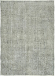 Zelko Gri Beyaz Soyut Desenli Yün ve Pamuk El Dokuma Halı 283x378 cm