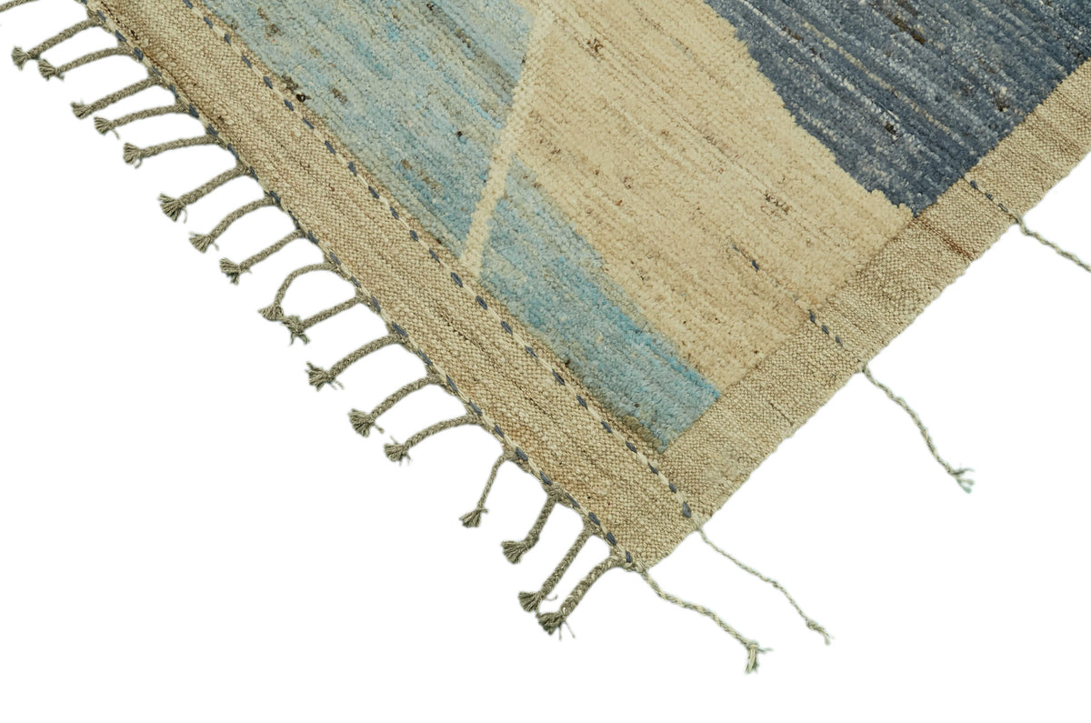 Dromar Lacivert Bej Halı Modern Soyut Desenli 280x374 cm 46213 – detay görünümü