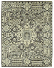 Nivro Açık Gri Halı Antrasit ve Bej Geometrik Desenli 244x314 cm