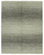 Nivro Gri Bej Geometrik Desenli Yün Pamuk El Dokuma Halı 243x310 cm