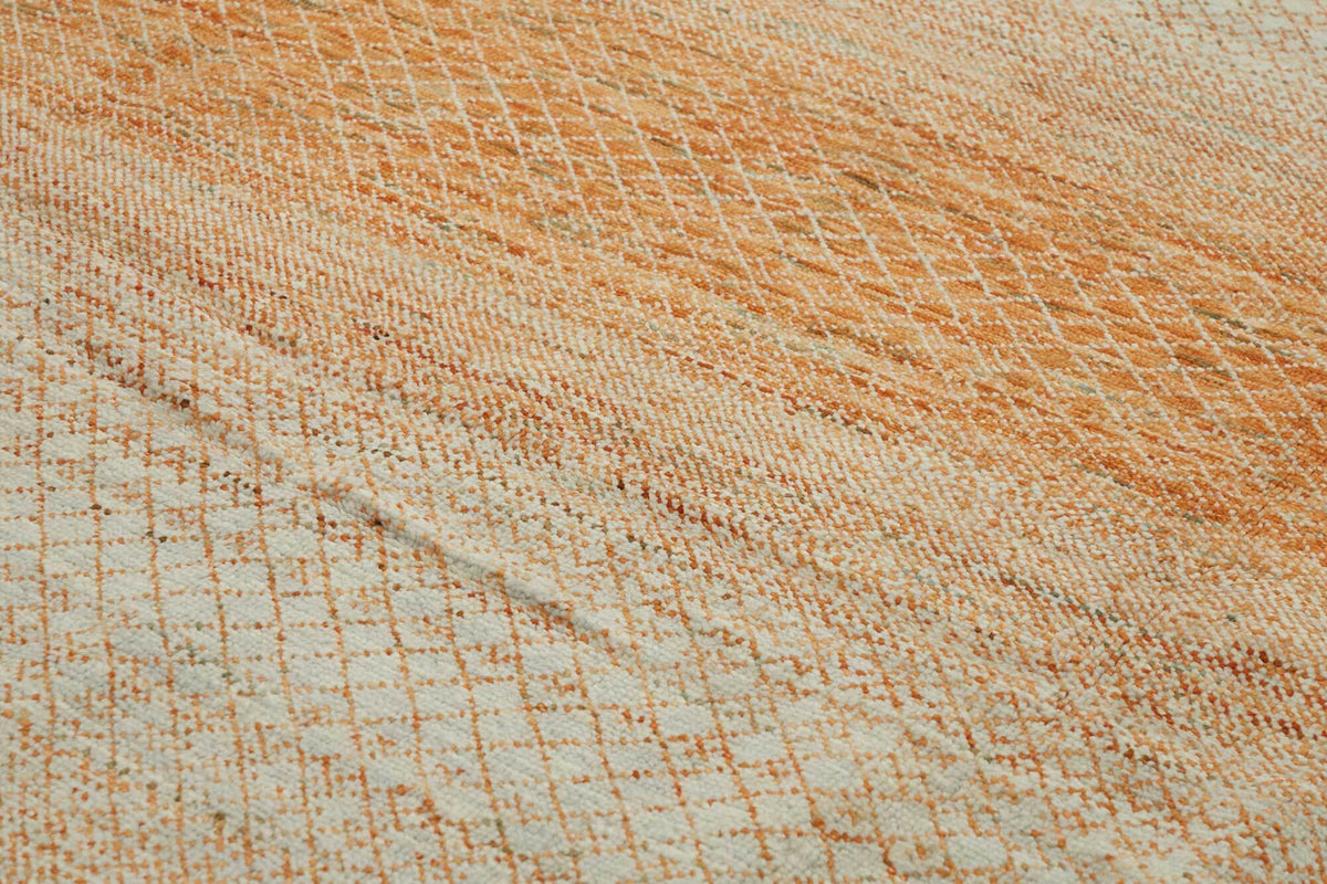 Nivro Bej Rengi Halı Modern Geometrik Desenli El Dokuma 306x425 cm – mekânda kullanım