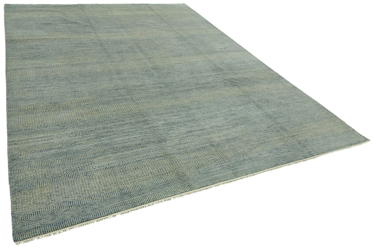 Nivro Gri Bej Düz Modern El Dokuma Halı 271x355 cm – genel görünüm