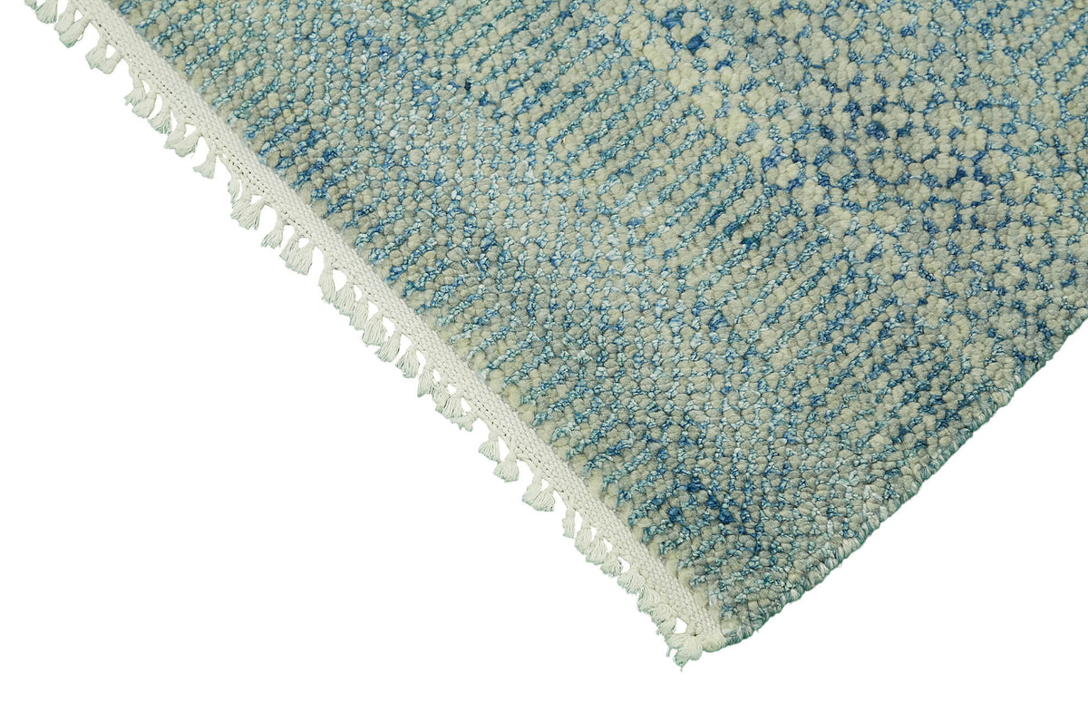 Nivro Gri Bej Düz Modern El Dokuma Halı 271x355 cm – detay görünümü