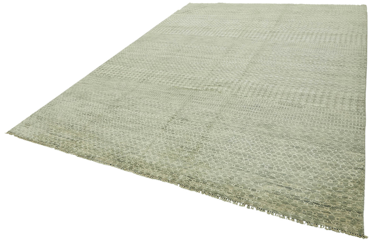 Nivro Bej Rengi Halı Modern Geometrik Desenli 267x363 cm 46584 – doku yakın çekim