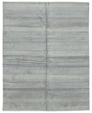 Nivro Gri Beyaz Çizgili Modern El Dokuma Halı 240x304 cm