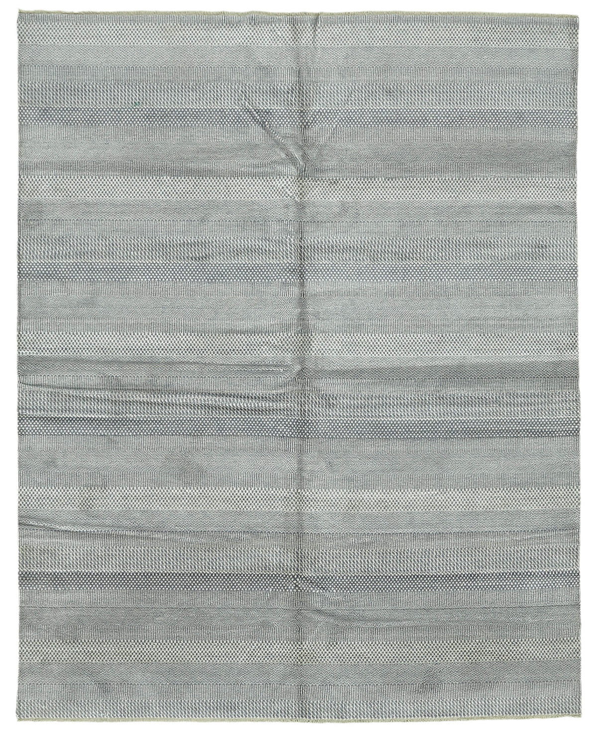 Nivro Gri Beyaz Çizgili Modern El Dokuma Halı 240x304 cm