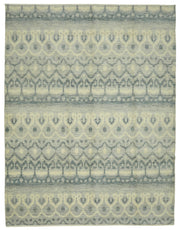 Nivro Dokuma Modern Geometrik Gri ve Krem Renkli Halı 274x355 cm