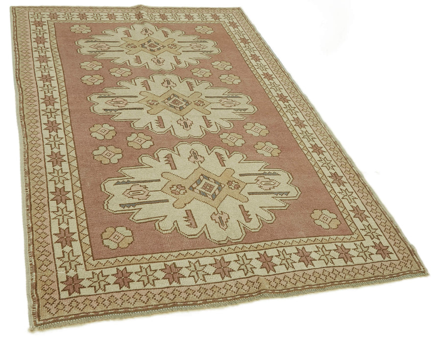 Gekro Anadolu Halısı Gümüş ve Kahverengi Geometrik Desenli 125x197 cm – genel görünüm