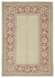 Kavale Anadolu El Dokuma Bej Bordürlü Düz Halı 162x237 cm 46758