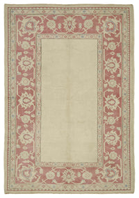 Kavale Anadolu El Dokuma Bej Bordürlü Düz Halı 162x237 cm 46758