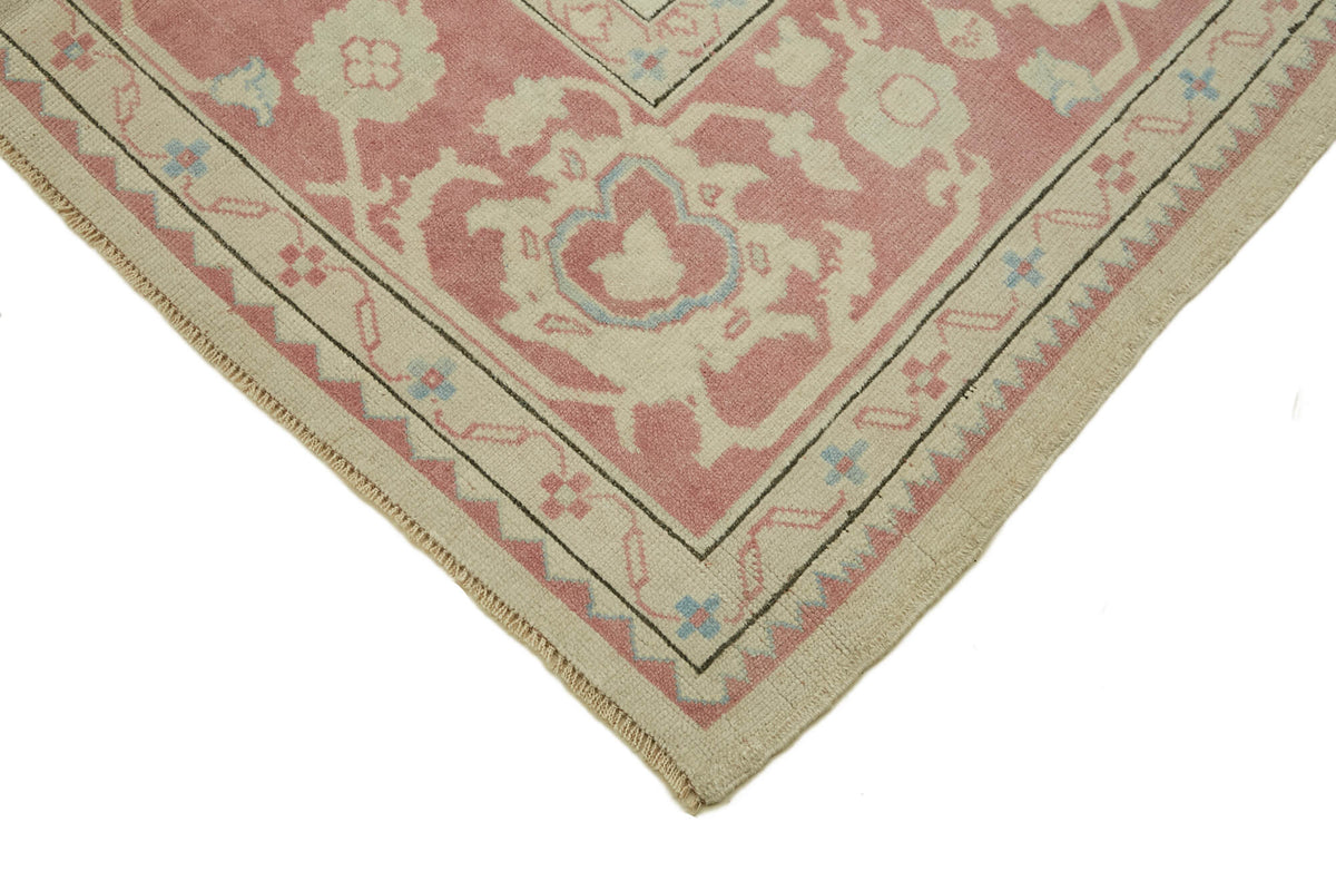 Kavale Anadolu El Dokuma Bej Bordürlü Düz Halı 162x237 cm 46758 – detay görünümü