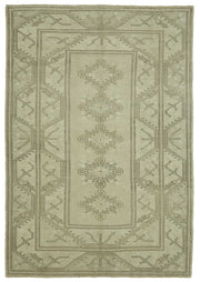 Kavale Bej Kahverengi Geometrik Desenli Yün Anadolu Halısı 200x290 cm