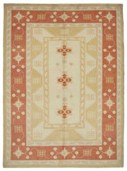 Kavale Kırmızı Dokuma Geometrik Desenli Vintage Halı 238x326 cm
