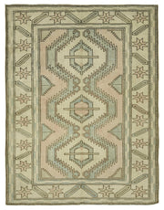Kavale Etnik Motifli Mavi ve Açık Gri Bej Halı 183x240 cm 46783