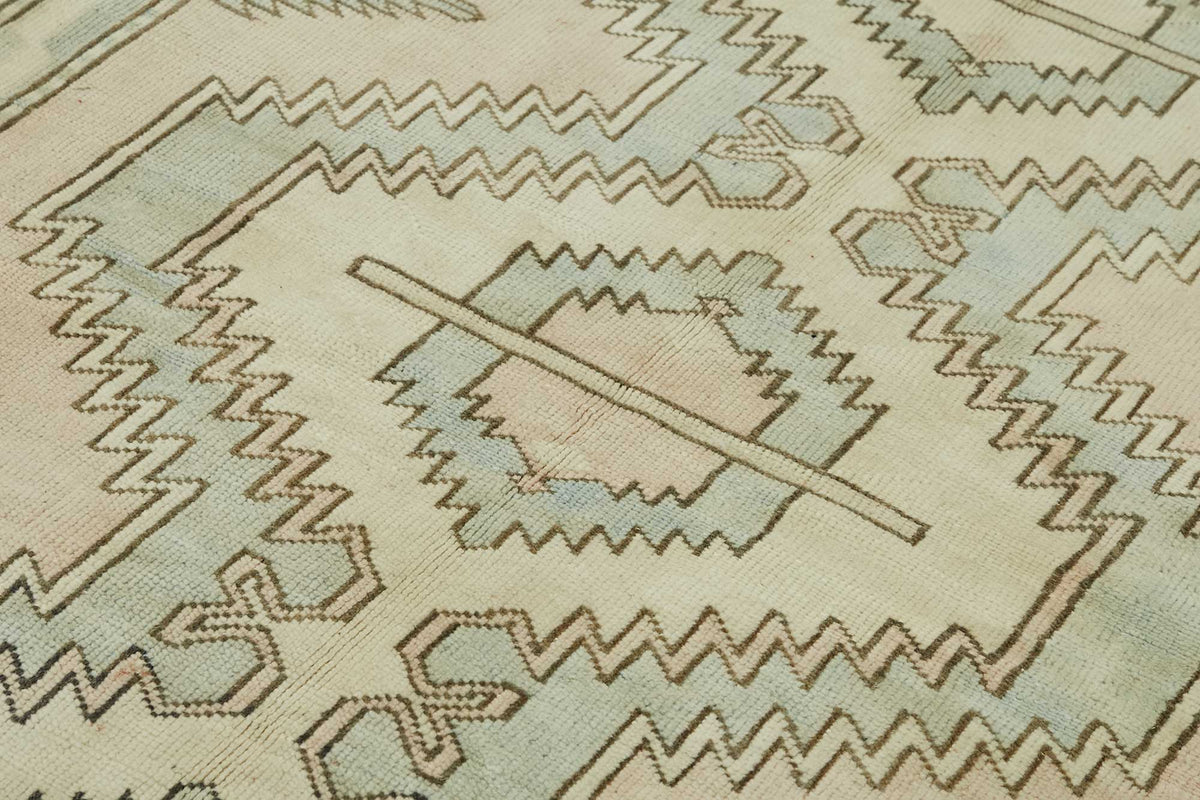 Kavale Etnik Motifli Mavi ve Açık Gri Bej Halı 183x240 cm 46783 – mekânda kullanım