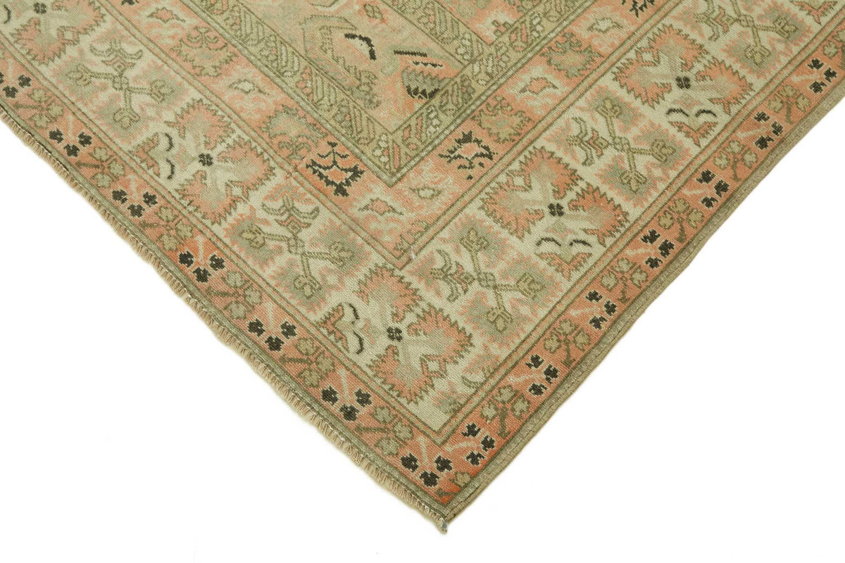 Kavale Anadolu Halısı Bej Pembe Geometrik Desenli 180x258 cm 46792 – detay görünümü