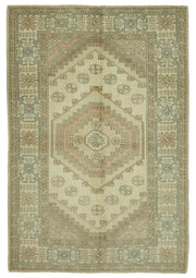 Kavale Anadolu El Dokuma Bej Halı Geometrik Desenli 162x236 cm 46800