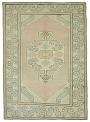 Kavale Vintage Madalyon Desenli Toz Pembe Halı 191x266 cm 46801